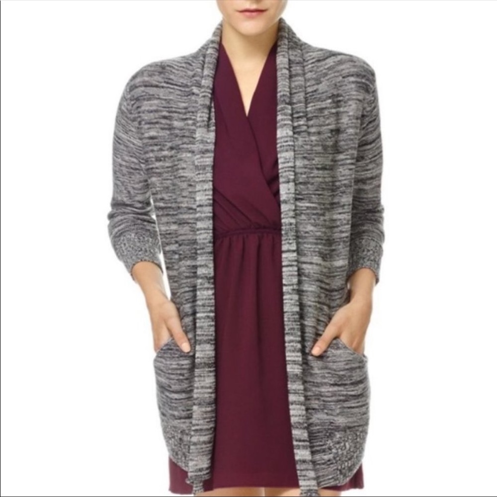 Aritzia Wilfred Flaubert Cashmere and Silk Cardigan Sweater Space Dye